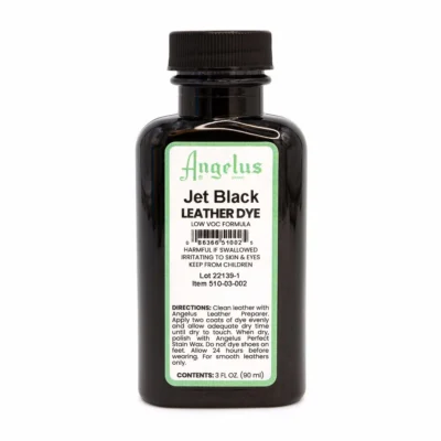 Angelus Leather Dye Low Voc 3oz - Jet Black