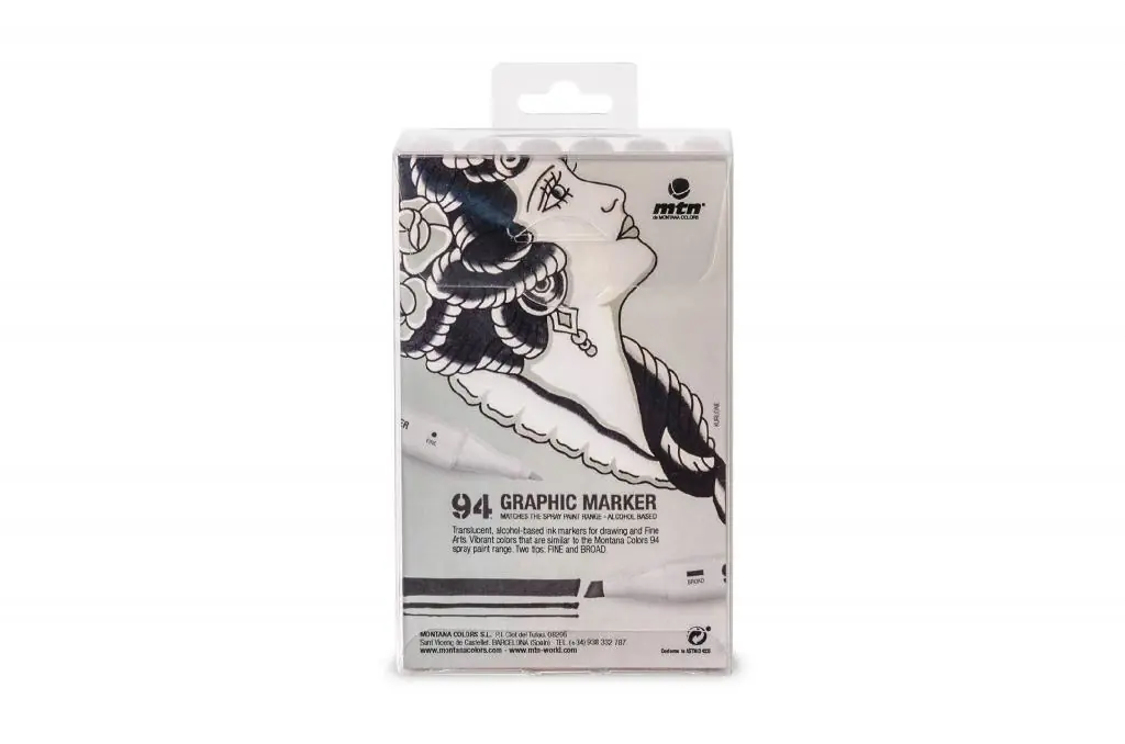 MTN 94 Graphic Marker Grey Pack (12 db) - Image 2