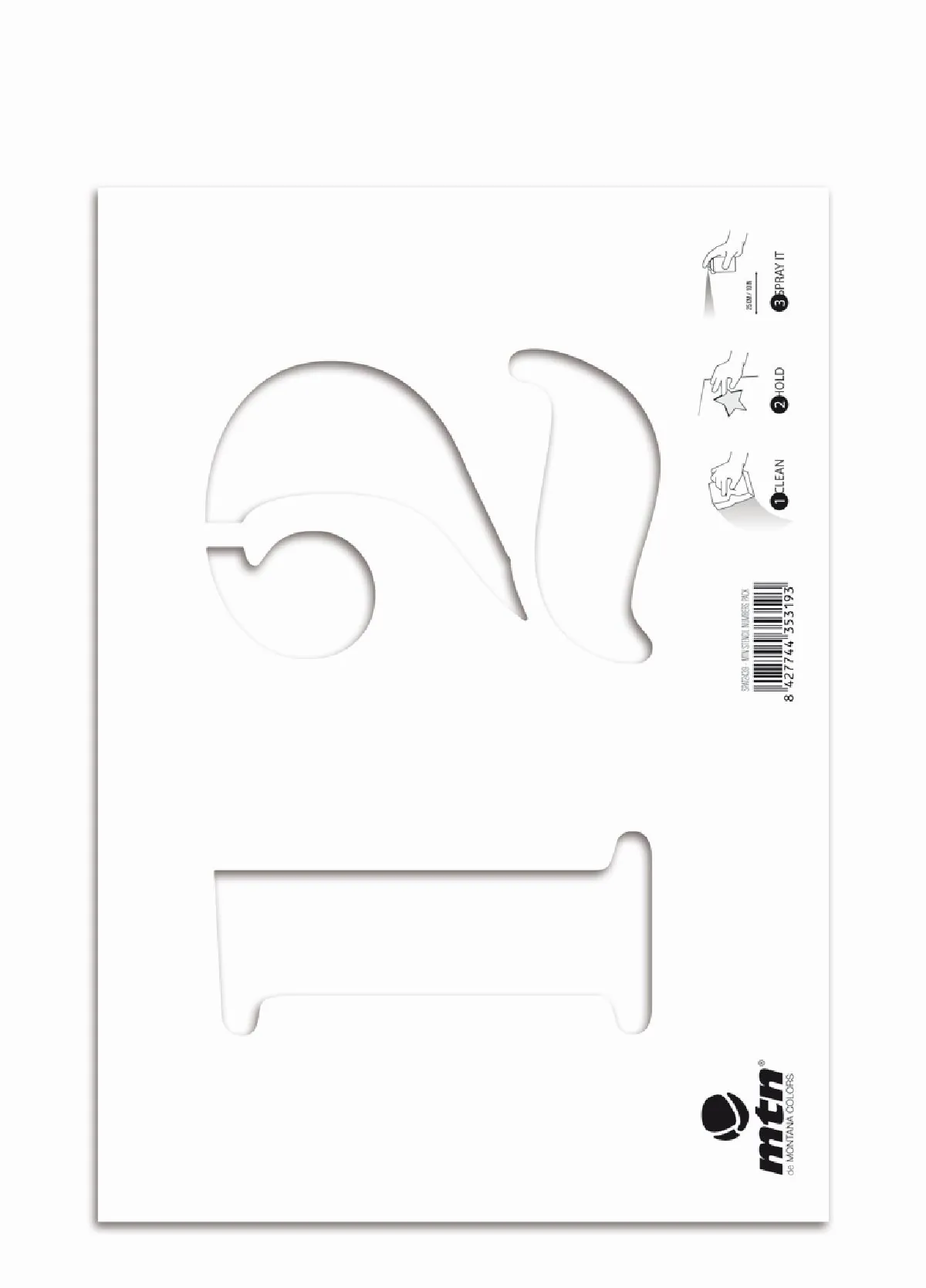 Szám Stencil szet (Number set)