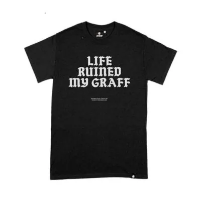 MTN 'Life Ruined my Graff' T-shirt - Black