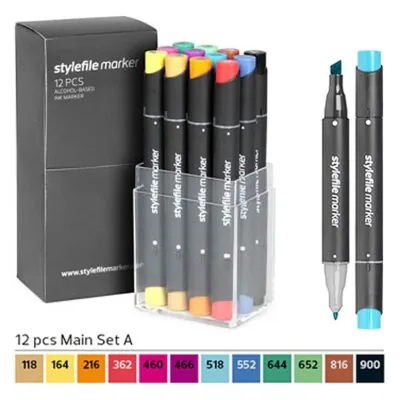 Stylefile Main "A" marker Set (12 db)